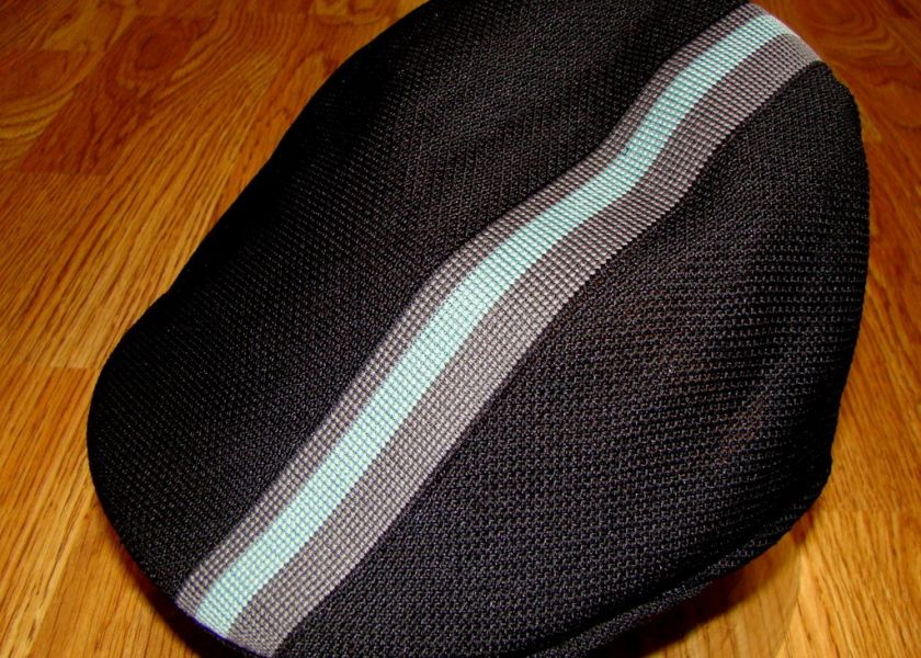 KANGOL Black Tropic Polo Stripe 507 Ivy Cap Style K0960FA  