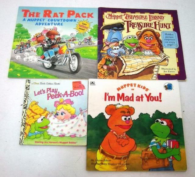 Lot 8 Muppets Miss Piggy Kermit the Frog Henson Books  