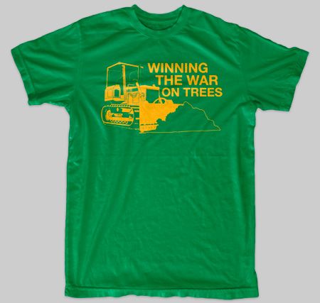 WINNING THE WAR ON TREES Earth Deere Recycle T Shirt  