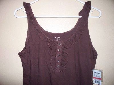 Charlotte Russe Black Grey Purple Brown TANK TOP S L XL  