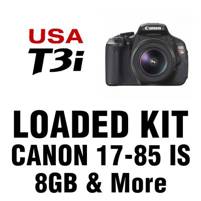 USA Canon Model T3i 600D + 17 85 IS Lens +Wide + Tele + SLR Camera 