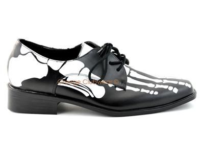 PLEASER MENS X Ray Skeleton Bones Costume Gothic Shoes  