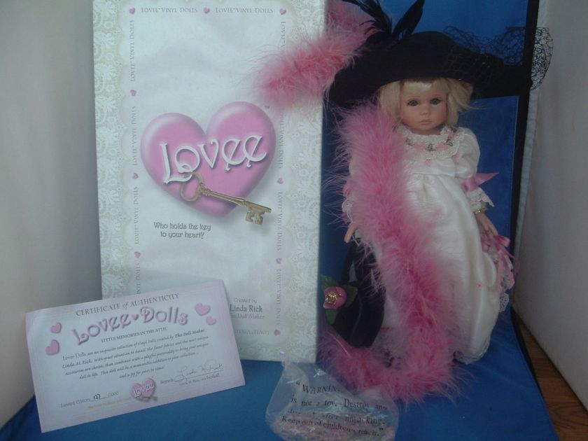   Linda Rick Key To My Heart Doll Little Memories In The Attic COA MIB