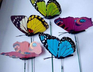 24Pcs Butterfly Wedding Cake Favor Home Decoration 8.5cm  