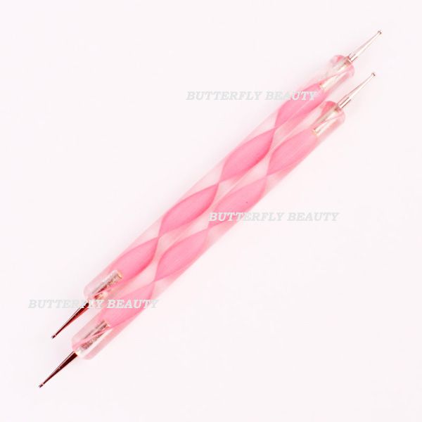 2x Dotting Tools Set for Marbleizing Nail Art Tool D106  