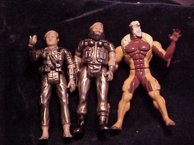 VINTAGE METAL MEGO /MARVEL 3 FIGURES ALL FOR ONE CHEAP BID  