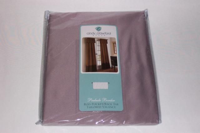 Cindy Crawford Valance   Prelude Border Quiet Mauve  