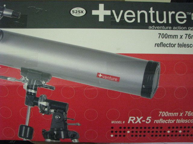 VENTURE RX 5 Reflector 700 x 114 Telescope 525X Power  