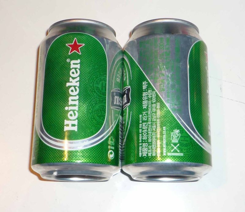 HEINEKEN BEER can SOUTH KOREA 330ml Beer Brew 2011  