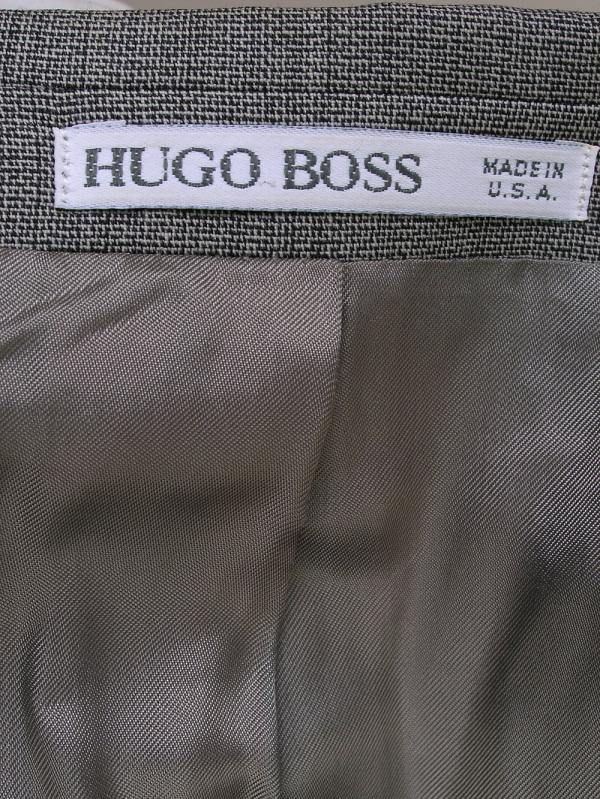 Hugo Boss Suit Light Gray Wool 44L 32W Corleone  