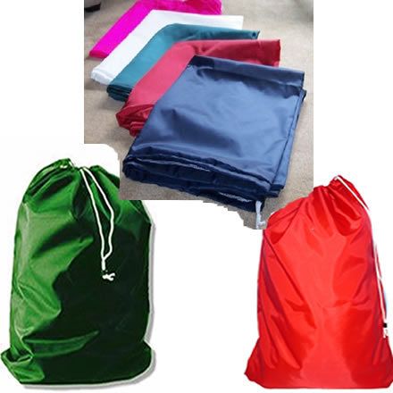 10 Nylon Laundry Bags 30x40 With Draw Cord & Closure  