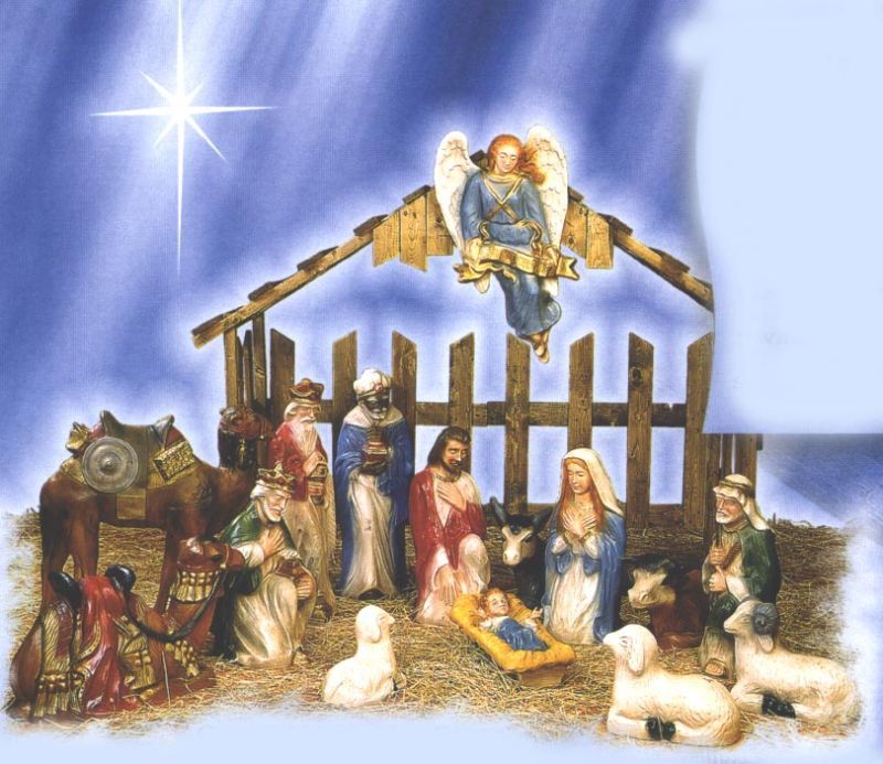 Medium 15 piece NATIVITY SET outdoor Fiberglass statue  