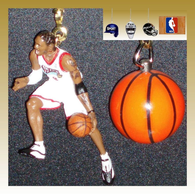 NBA PHILADELPHIA 76ERS FIGURE & BASKETBALL FAN PULLS  