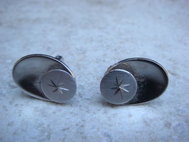 Vintage Sterling Silver Hickok U.S.A Cuff Links  