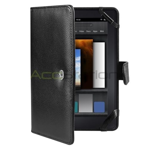   Folio Leather Cover Case For  Kindle Fire 7 7 Tablet NEW  