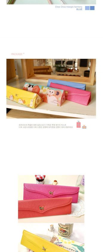 Jetoy] Choo Choo TRIANGLE HARMONY   ORANGE PINK / Pen Pencil Case 