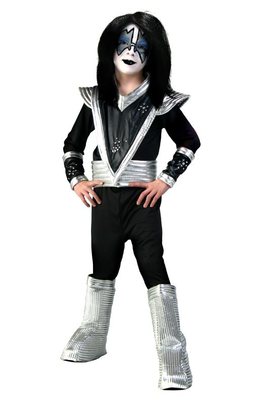 KISS ACE FREHLEY DESTROYER HALLOWEEN COSTUME DELUXE   Kids Small 