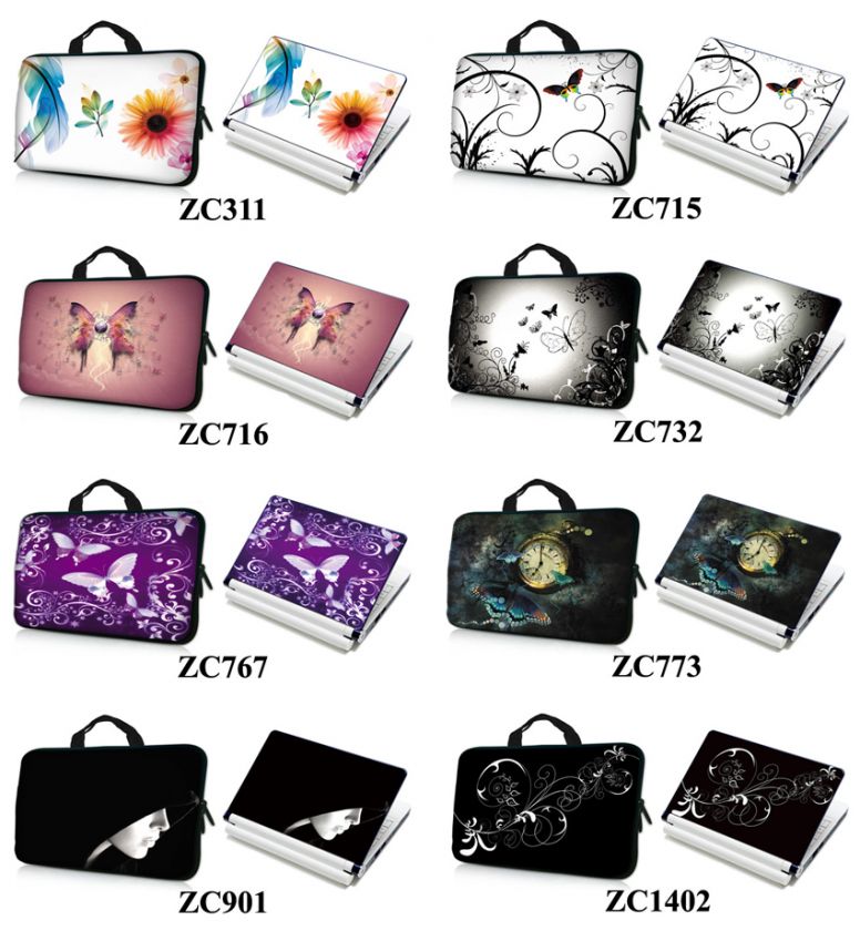 17.3 LAPTOP SLEEVE BAG w/ HANDLE & SKIN STICKER ZC311  