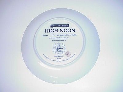 CINEMA CLASSICS HIGH NOON HEIRLOOM TRADITION PLATE  