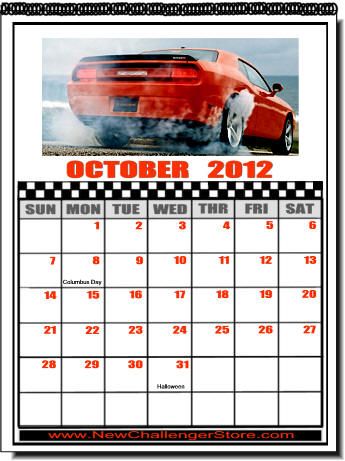 Current 13 Month NEW Dodge Challenger Calendar DCC0708  