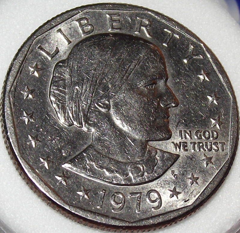 1979 P SUSAN B ANTHONY NARROW RIM CIRCULATED DOLLAR NR  