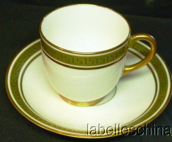 Pouyat Limoges The Athena Demitasse Teacup and Saucer  