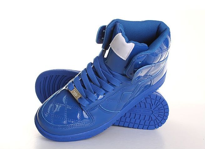 Men High Top Sneakers Shoes Trainer Blue US 7~10  