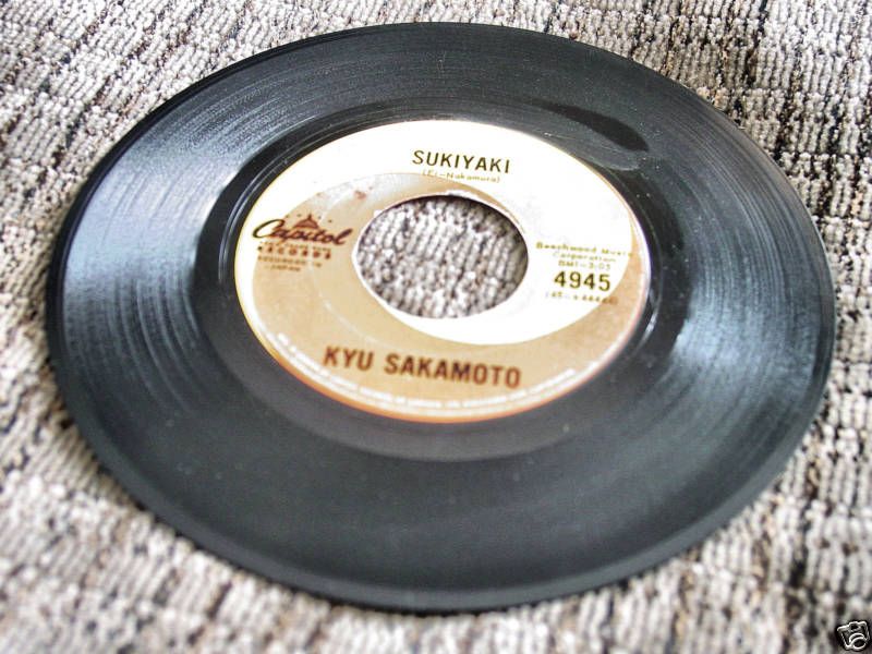 Kyu Sakamoto 7 45 Record Sukiyaki Capitol 4945  