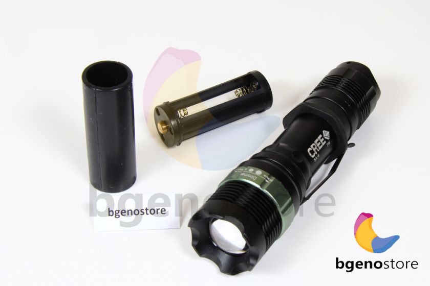 Linterna LED Flash Light Torch CREE Q5 7w Zoom 400 Lums  