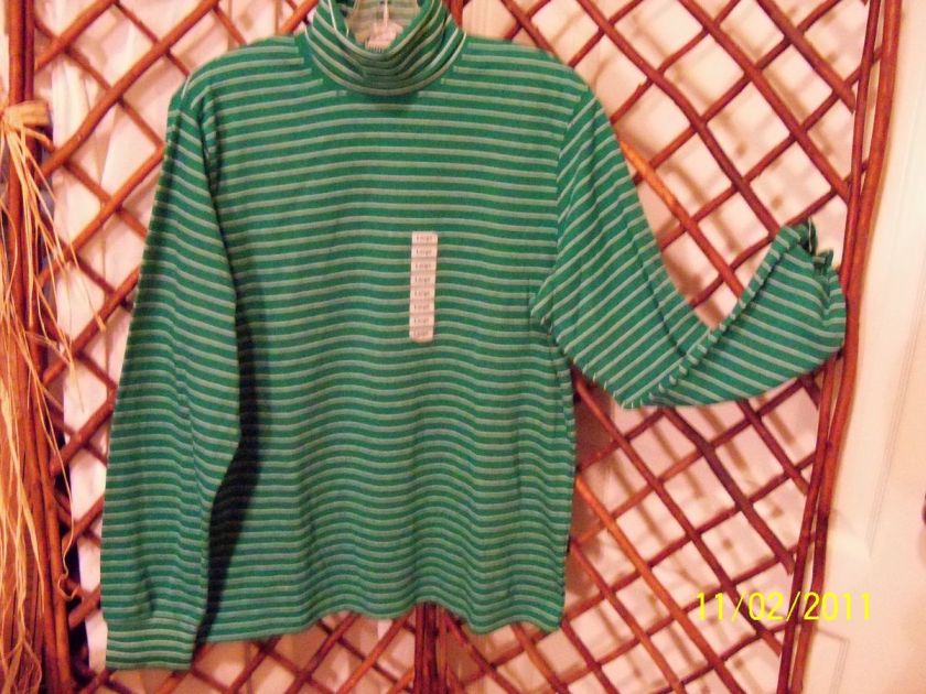 Jennifer Moore Womens Long Sleeve Turtleneck knit top Sz M XL NWT B3 