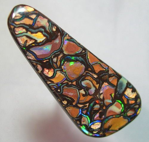 MAGNIFICENT PATTERN & COLORS SOLID KOROIT BOULDER OPAL  