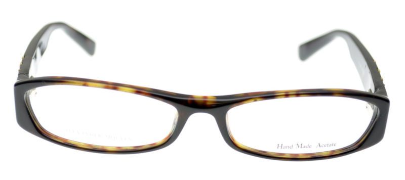 ALEXANDER MC QUEEN EYEGLASS AMQ 4118 IN OLIVE AMBER  