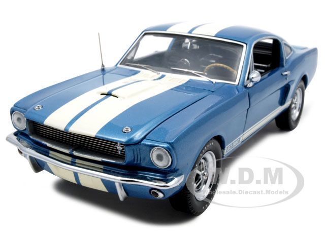 1966 SHELBY MUSTANG GT 350 BLUE 124 FRANKLIN MINT  