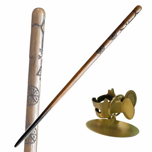 Harry Potter Wand of Cedric Diggory & Name Clip Stand  