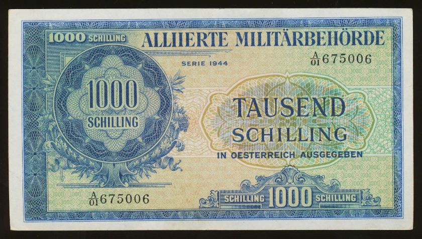 Austria 1000 Schilling 1944 P. 111 in VF  