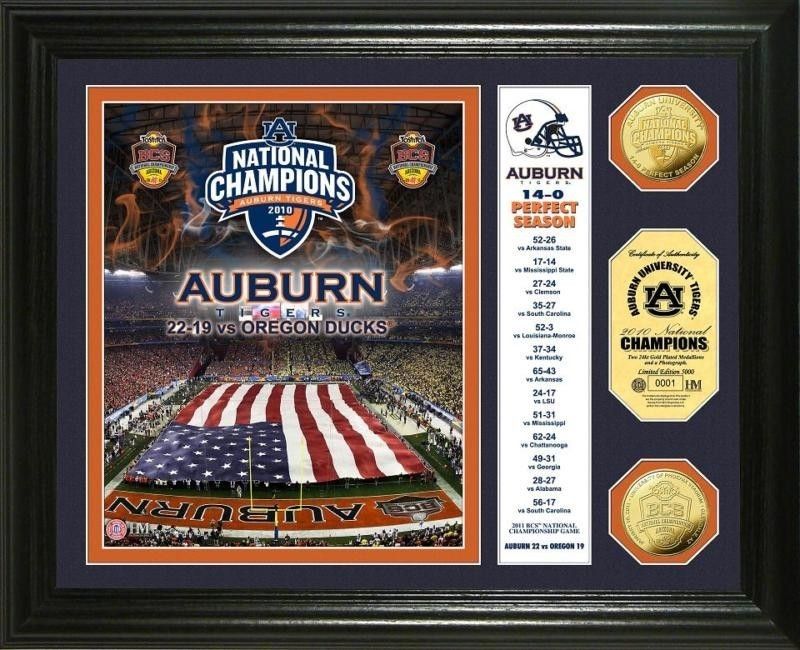 Auburn Tigers 2011 BCS National Champions Banner Photo  