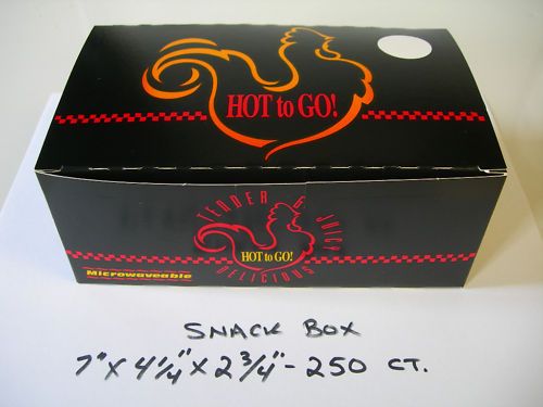   BROASTER PRESSURE FRYER, SNACK SIZE CHICKEN TAKE OUT BOX 250ct  