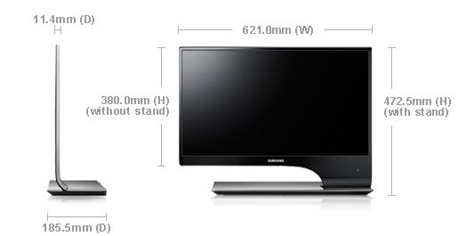   273D TV HDTV LED 120Hz 3ms HDMIx2 USB Monitor Full HD TA950  