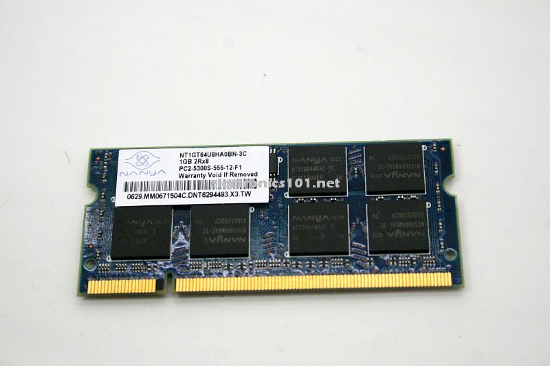 Nanya 1GB DDR2 PC2 5300S NT1GT64U8HB0BN 3C Laptop Memory Ram TESTED 