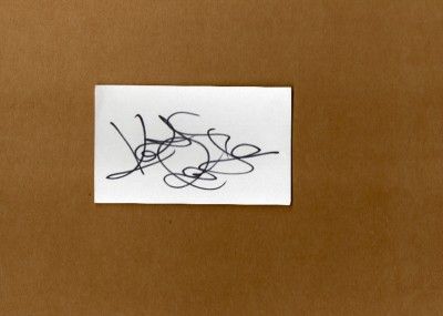   Robertson Signed Auto Autograph Index Card Beverly Hills 90210  