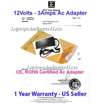 New Ac Adapter For Elo ET1725L7UWF1 LCD Monitor 12V 3A  