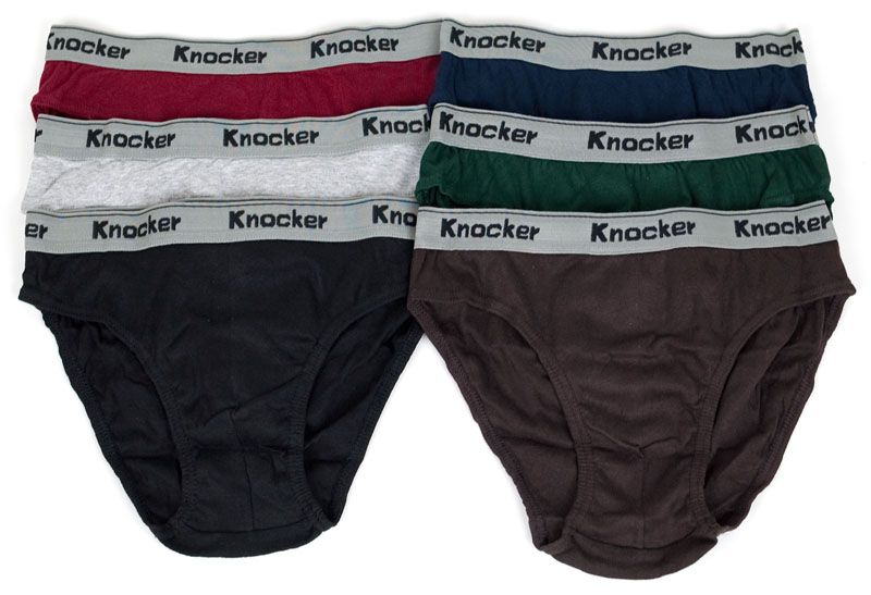 PCS Knocker Mens Elastic Waistband Bikini Briefs  