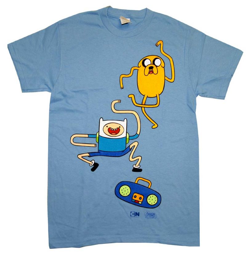 Adventure Time Dance Boombox Cartoon T Shirt Tee  