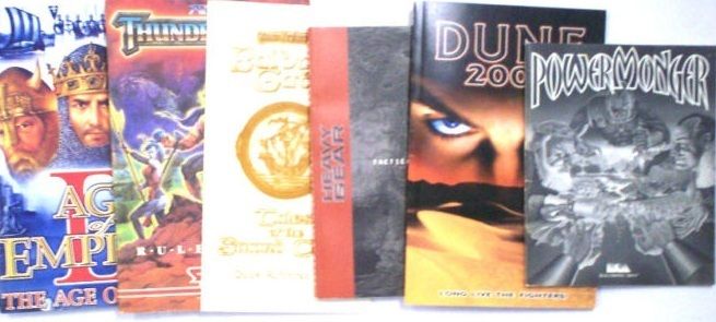   Game Manuals/Powermonger/Baldurs Gate/Age Of Empires II/World Of Aden