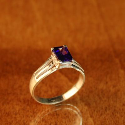 Bali Silver Sterling Amethyst Ring sz 7, 8, 9.5 RJ012  