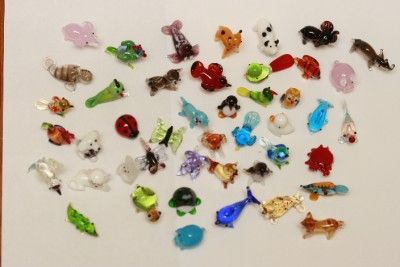 MINIATURE GLASS ANIMALS YOU PICK THE ONES YOU WANT  