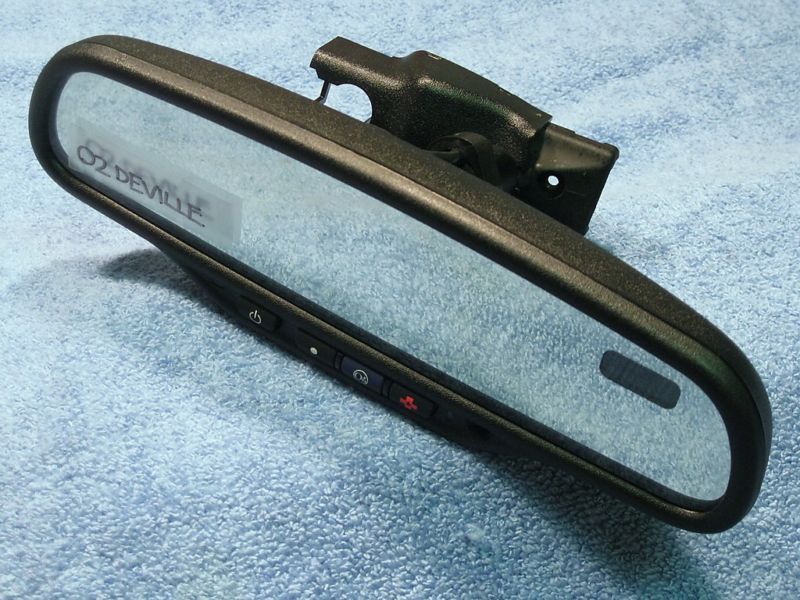 02 CADILLAC DEVILLE DIGITAL AUTO DIM REAR VIEW MIRROR  