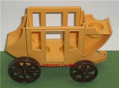 Fisher Price Little People #934 Western Town STAGECOACH COACH  