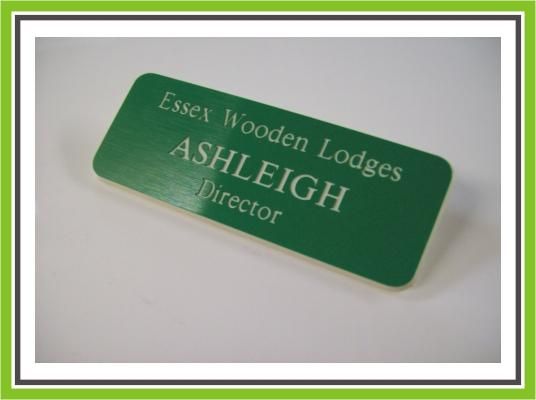 ROUND CORNER ENGRAVED STAFF BADGE OFFICE NAME BADGES  