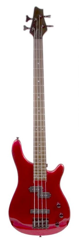 SRB PRECISION BASS GUITAR + ACCESSORIES   RED + NEW  